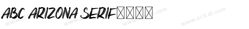 ABC Arizona Serif字体转换